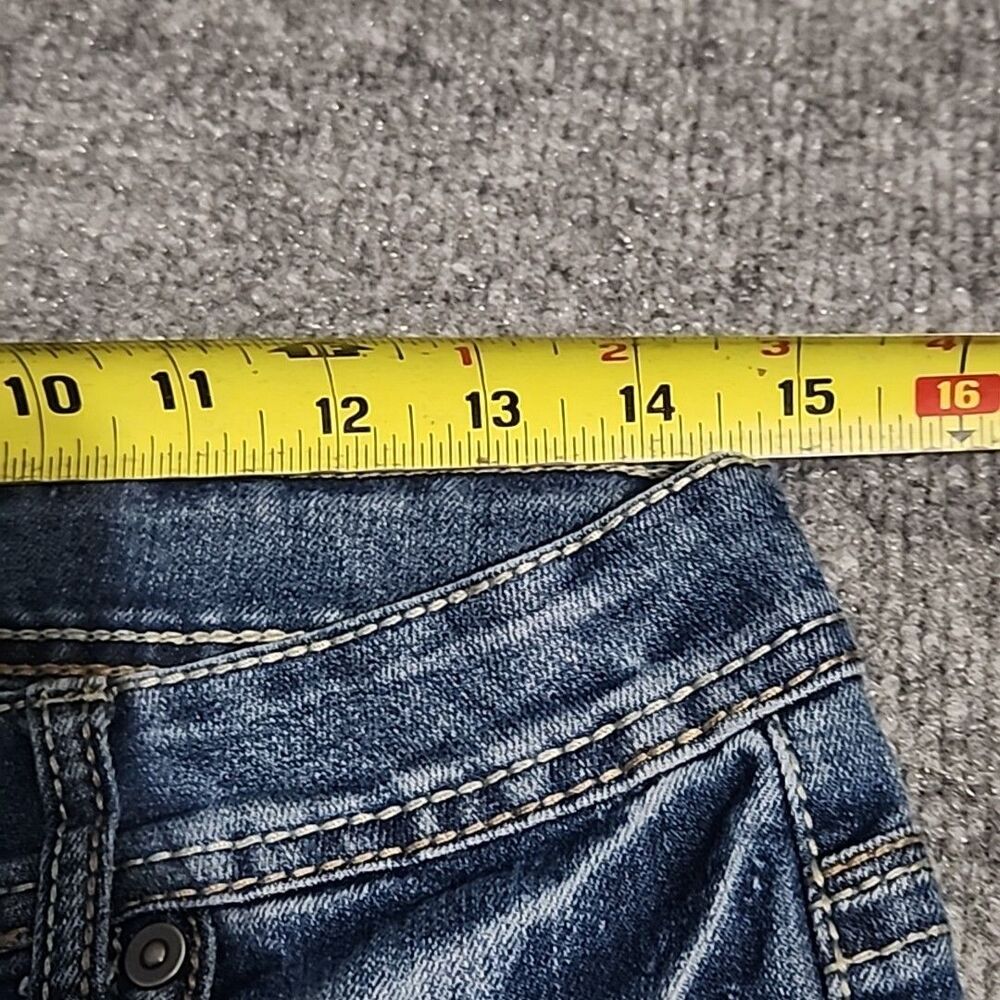 1st Kiss Denim Capri Jeans Womens Juniors Size 5 Blue Cropped Pockets Casual - Picture 11 of 14